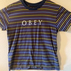 Obey striped shirt